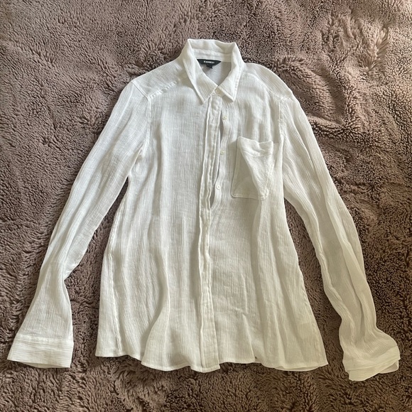 Express women’s white button down - Picture 1 of 2